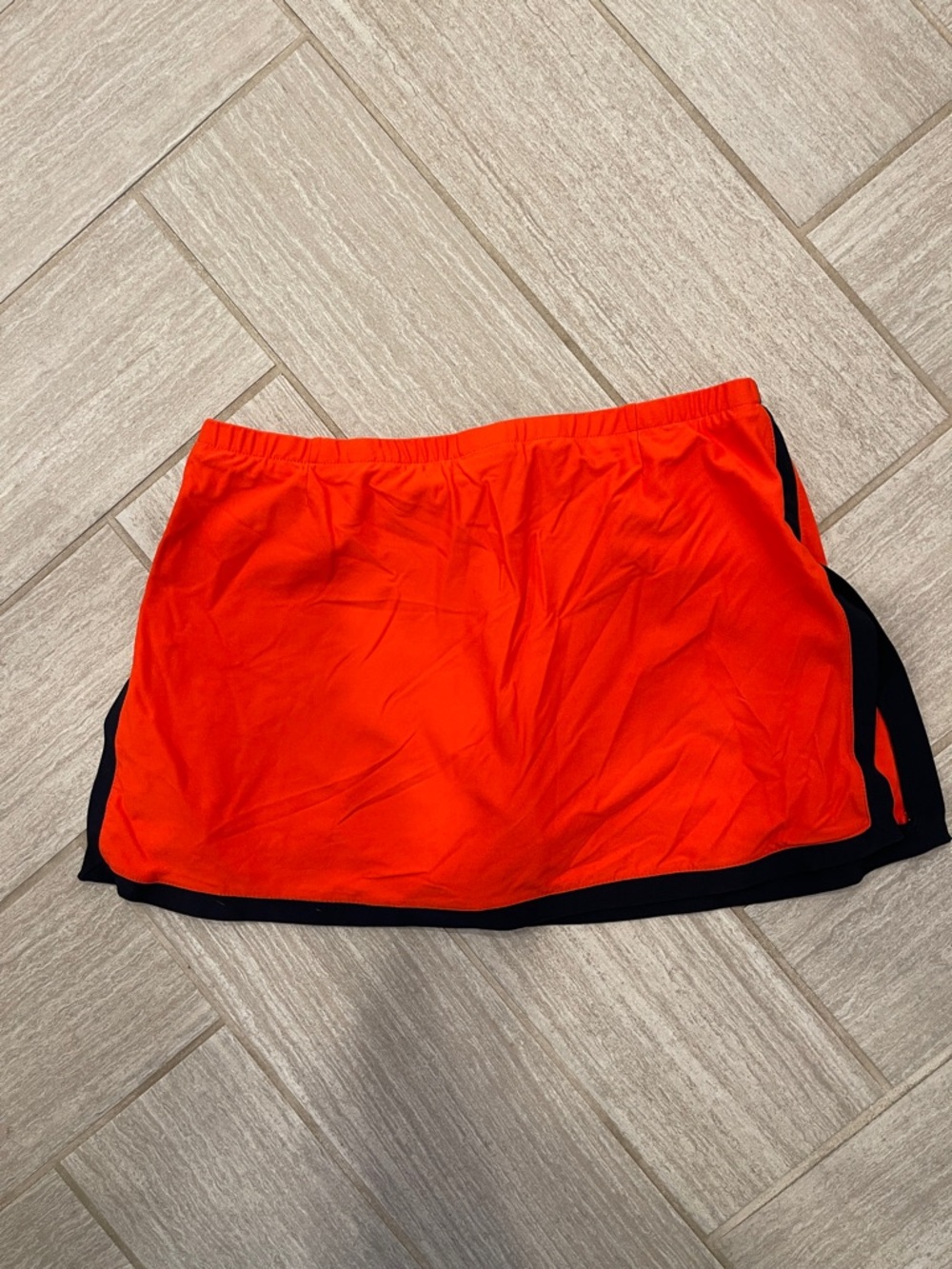 Nike Orange Skort with Navy Blue Trim - Picture 6 of 6